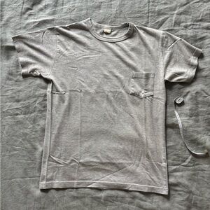 3sixteen Short Sleeve Pocket Tee in Heather Gray